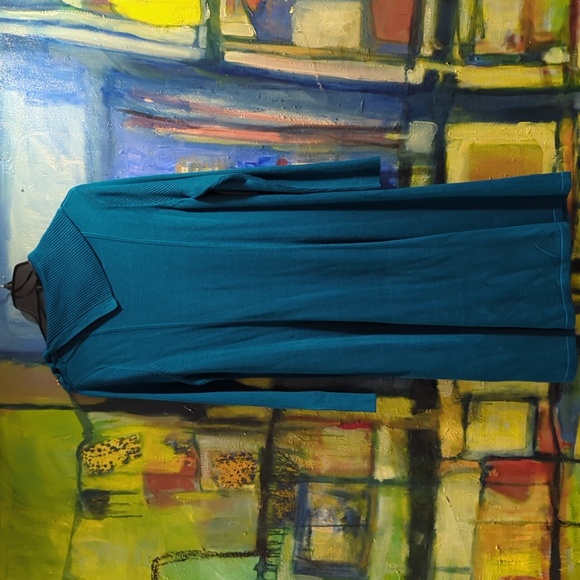 Vintage Vicky Tiel Retro tiel button split collar  sweater Dress.  Sz XL - Picture 6 of 11